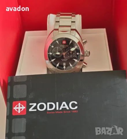ZODIAC chronograph Swiss made sapphire wr 100m, снимка 9 - Мъжки - 56609441