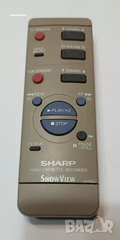 Оригинално двустранно дистанционно Sharp G1191AJ за видеорекордер (VCR)