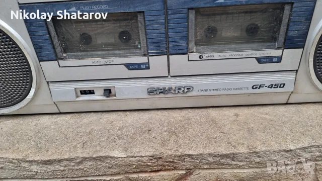стар касетофон   Sharp , снимка 2 - Радиокасетофони, транзистори - 56560221