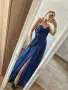 тъмносиня официална рокля, снимка 1