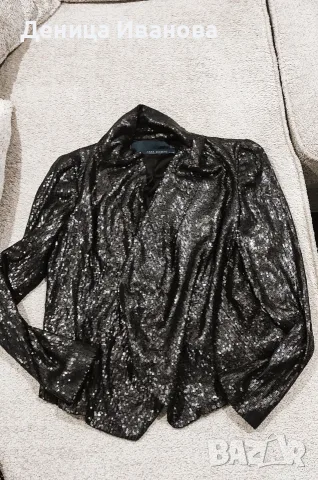 Блестящо сако с пайети ZARA