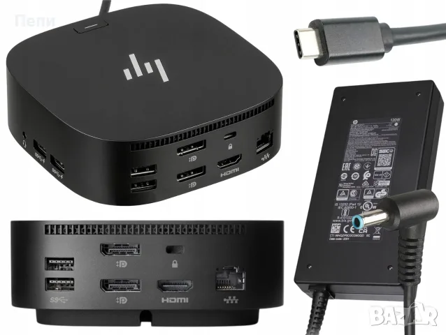 HP USB-C Dock G5 – Докинг станция 5TW10AA / HSN-IX02, 120W – Чисто нова