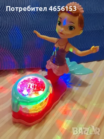 КУКЛА РУСАЛКА с LED проектор и музика Lala