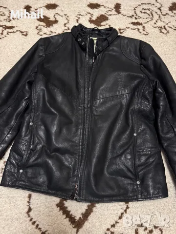 Кожено яке от бизонска кожа G-Star Raw, снимка 3 - Якета - 56696866