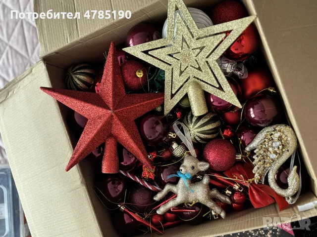 190 см коледна елха + украса, снимка 15 - Декорация за дома - 56697421