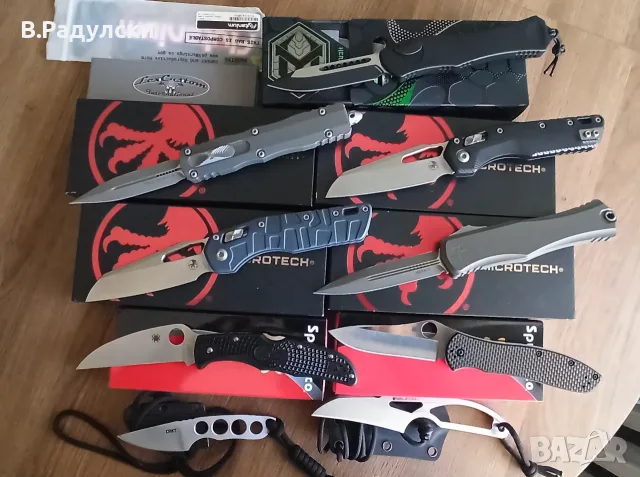 Microtech, Spyderco, Real Steel, Heretic Knives..., снимка 16 - Ножове - 56372557