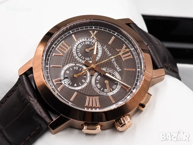 Швейцарски часовник Saint-Honoré Paris Trocadero Chronograph-НОВ