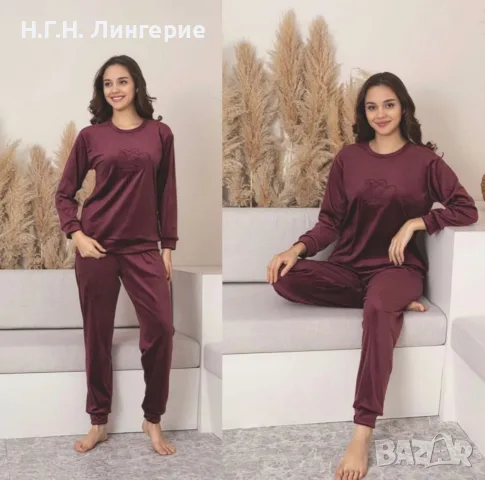 Дамска кадифена пижама 