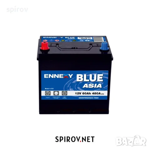 Акумулатор Ennexy Blue Asia JIS 12V 60AH 480A (L+)