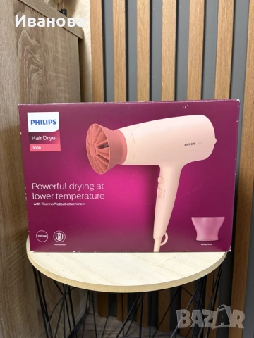 Сешоар Philips 3000 розов, снимка 5 - Сешоари - 56735277