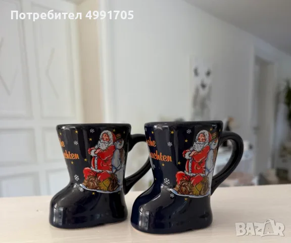 Коледни керамични чаши