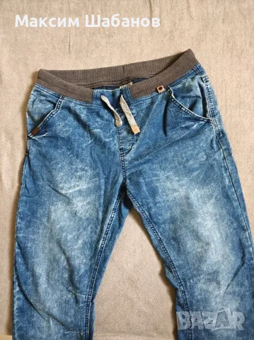 Мъжки дънки тип джогър Cropp Denim Lab (Размер W32 L34) — с ластик