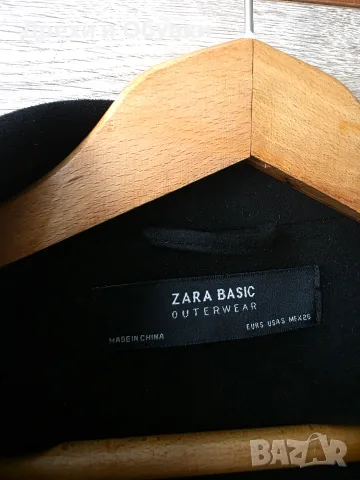 Черно късо яке Zara, снимка 7 - Якета - 56600770