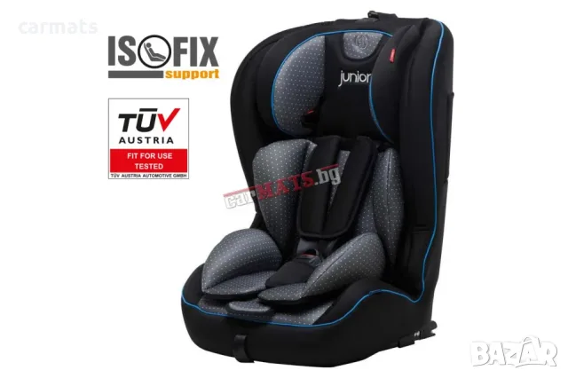 Детско столче за кола Petex Junior - Premium Plus Black