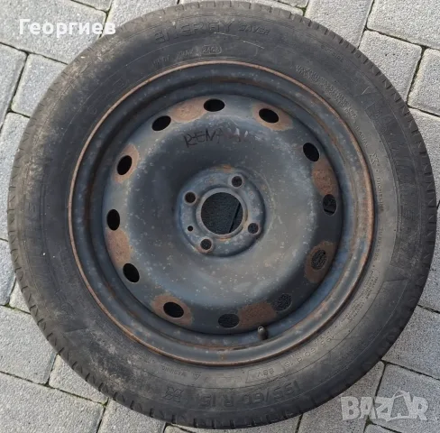 Резервна гума с джанта от Рено 4х100мм 15-цола