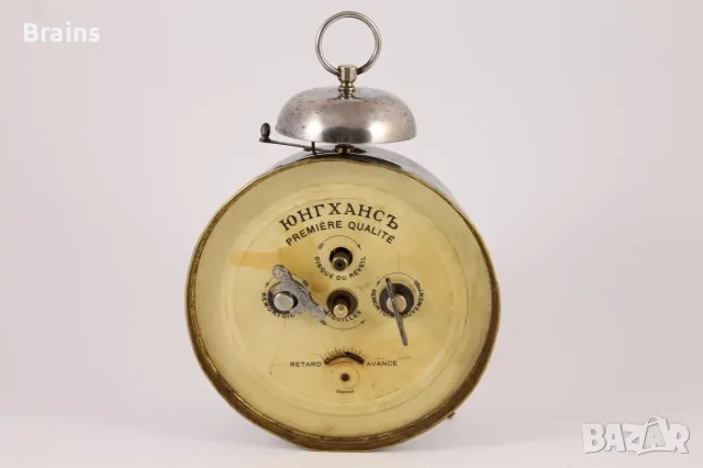 JUNGHANS Немски Будилник Работещ 1930's, снимка 6 - Антикварни и старинни предмети - 56603828