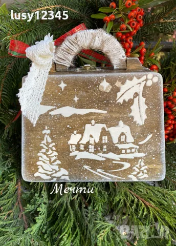 Кутия чантичка-Коледно мече! 🧸🎄✨, снимка 6 - Коледни подаръци - 56646005