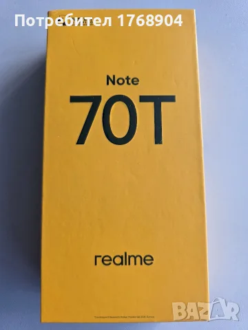 Realme Note 70T 256 GB 4GB RAM 2 сим карти