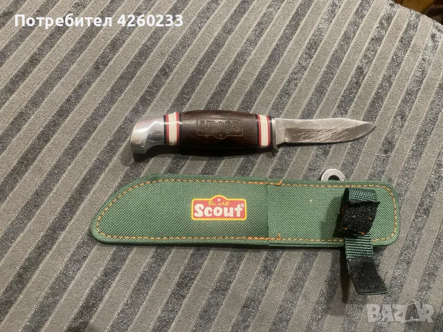 ножче Scout с дървена дръжка, снимка 2 - Ножове - 56660663