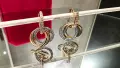 CARTIER Trinity Half Paved Diamonds Дамски Обеци, снимка 5