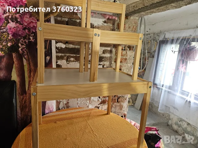 детска масичка със 2 столчета, снимка 3 - Мебели за детската стая - 56678984