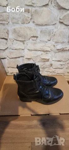 Дамски черни боти  Tamaris, снимка 15 - Дамски боти - 56602496