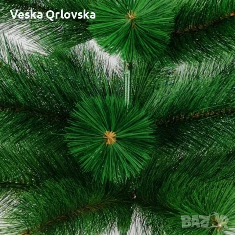 Елха естествено зелена с шишарки, снимка 3 - Декорация за дома - 56677889