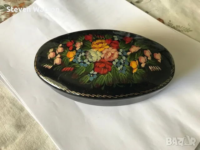Руска метална кутийка за бижута, неупотребявана