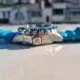 Solar-powered diving watch NORTH EDGE TRITON, Blue, Blue silicone strap, снимка 5