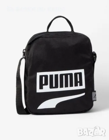 PUMA Plus Portable II Logo Bag Black Черна Чанта Код P3087