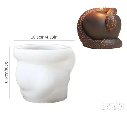 Молд змия с ябълка , снимка 6 - Форми - 56600941