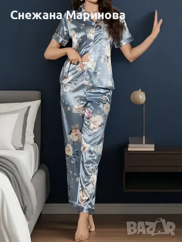 Дамска пижама с къс ръкав, снимка 3 - Пижами - 56712889