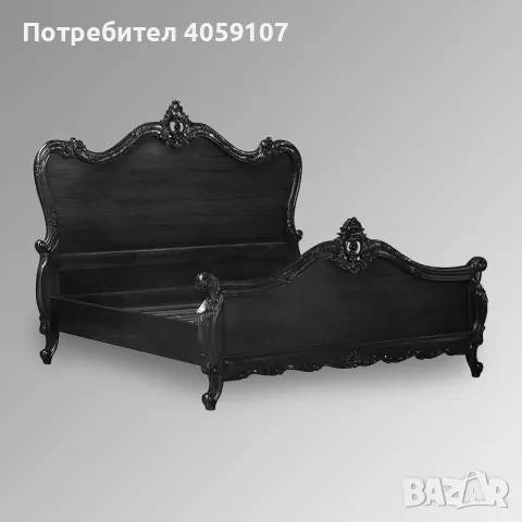 Махагоново бароково легло черно