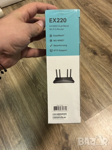 Tp-Link EX220 Wi-Fi 6 , 1800Mbps - Рутер, снимка 3 - Рутери - 56688352