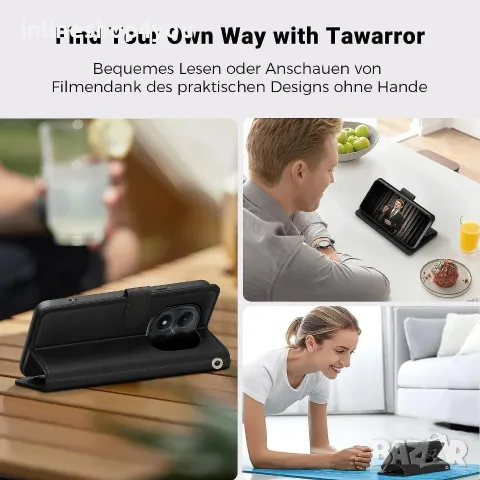Кожен Калъф Тип Тефтер за Xiaomi Poco M8 5G - Черен, снимка 5 - Калъфи, кейсове - 56584413
