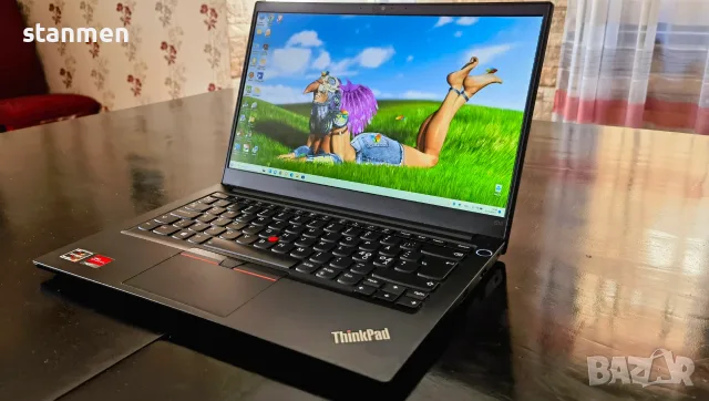 Продавам Гаранционнен Lenovo ThinkPad E14/IPSматFHDсKам/6x2.3ghzThr/8gb/nVme256gb/AmdRadeon/СветКB/6