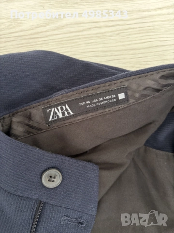 мъжки панталон Zara, снимка 3 - Панталони - 56592387