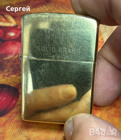 Запалка месингова Zippo solid brass 09/2006