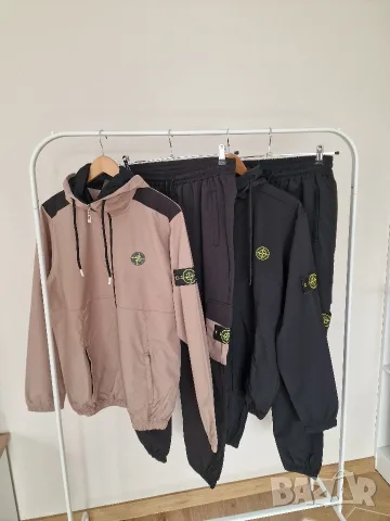Страхотно мъжко спортно долнище и горнище екип STONE ISLAND размер S M L XL 2XL 