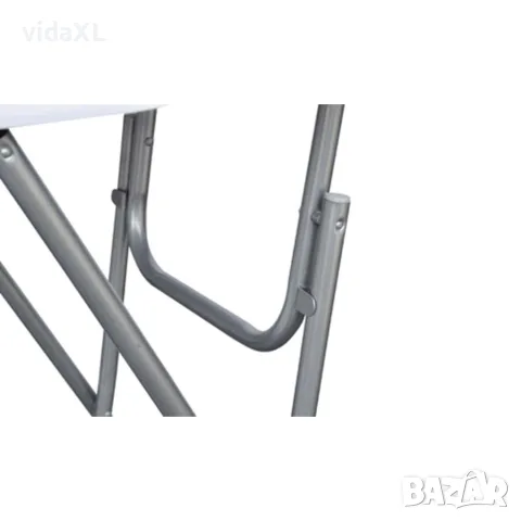 vidaXL Комплект бар маси с МДФ плот, 4 броя, бял, снимка 10 - Маси - 56147677