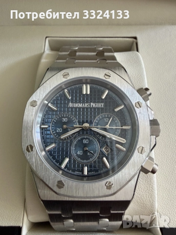 Audemars Piguet Royal Oak Chronograph 41mm Blue Dial, снимка 2 - Мъжки - 56603736