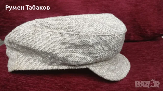 Малка шапка от лен, снимка 3 - Шапки - 56717592