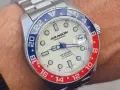 БАРТЕР! Оригинален Aragon Automatic Dive Master Full lume dial Pepsi bezel 40mm., снимка 7