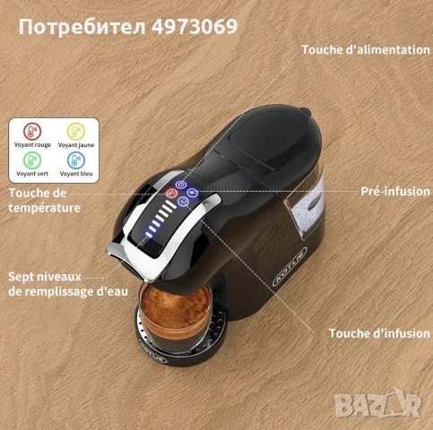 Мултикапсулна кафе машина, снимка 3 - Кафемашини - 56604079