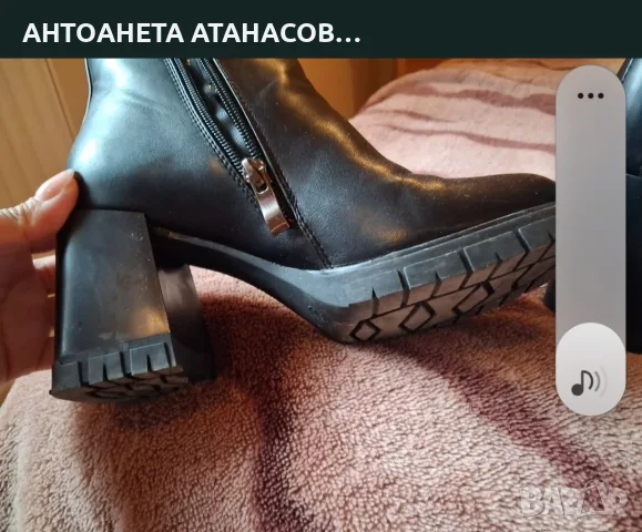 Боти с дебел ток , снимка 2 - Дамски боти - 56714443