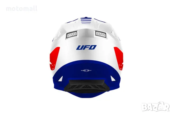 Мотокрос каска UFO RAYSON WHITE/RED/BLUE, снимка 2 - Аксесоари и консумативи - 56676418