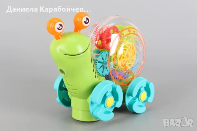 Охлювче проектор, Цвят: Зелен, снимка 2 - Играчки за стая - 56647146