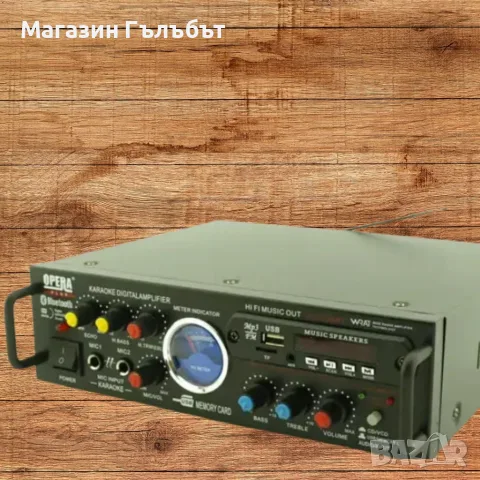 Караоке Аудио Домашен усилвател UKC AV-339A + BLUETOOTH, снимка 3 - Ресийвъри, усилватели, смесителни пултове - 56569978