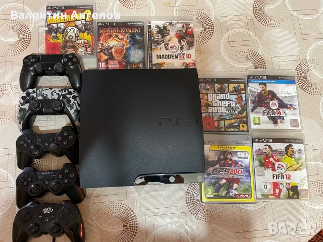 продавам ps3 с 10игри 