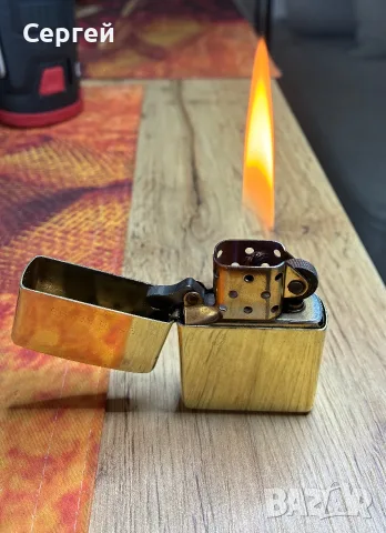 Запалка месингова Zippo solid brass 09/2006, снимка 3 - Запалки - 56679752